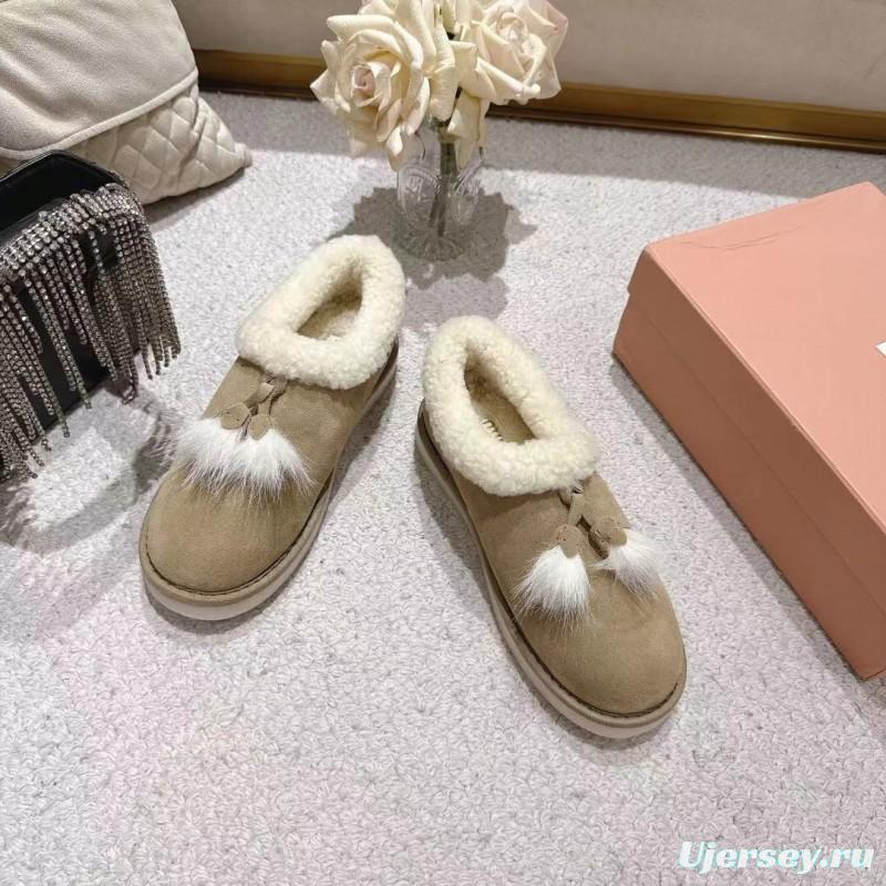 MIU MIU 2025 SS Korean Style Popular Small Potato Snow Boots Upgraded Version - LY00290