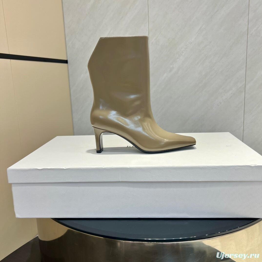 Khaite 2025 SS Collection Square Toe Slip-On Ankle Boots - KFY00390