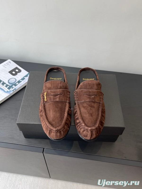Saint Laurent Classic Loafer Mule Flats - KFY00320