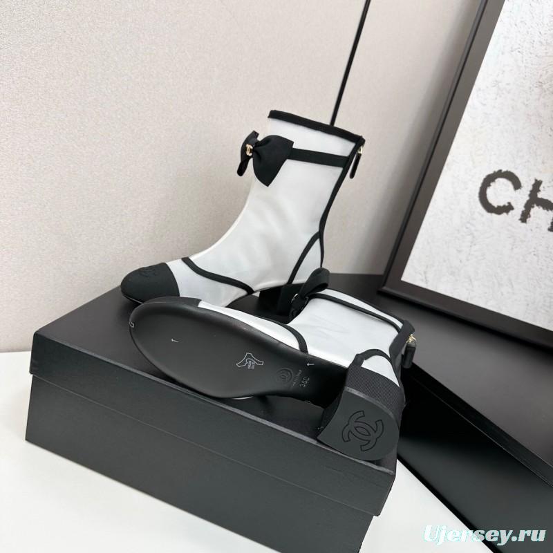 Chanel 2025 SS Classic Bow Ankle Boots - LY00
