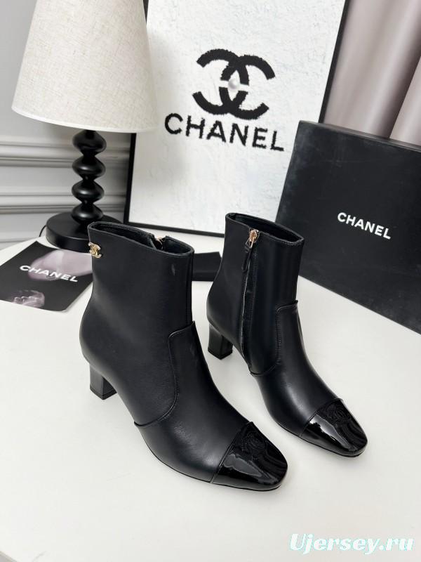 Chanel 2025 SS Double C Heel Fashion Boots - LY00370/LY00400