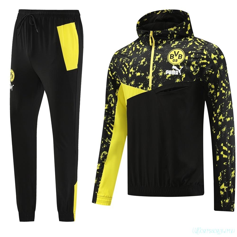 Borussia Dortmund Half Zipper Jacket+Long Pants S-2XL