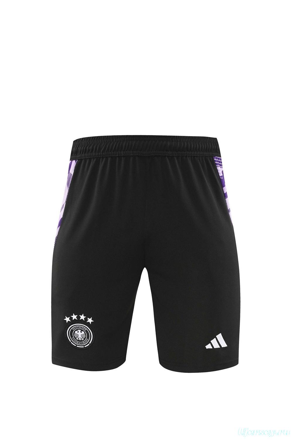 2025 Germany Purple Short Sleeve+Soccer Shorts
