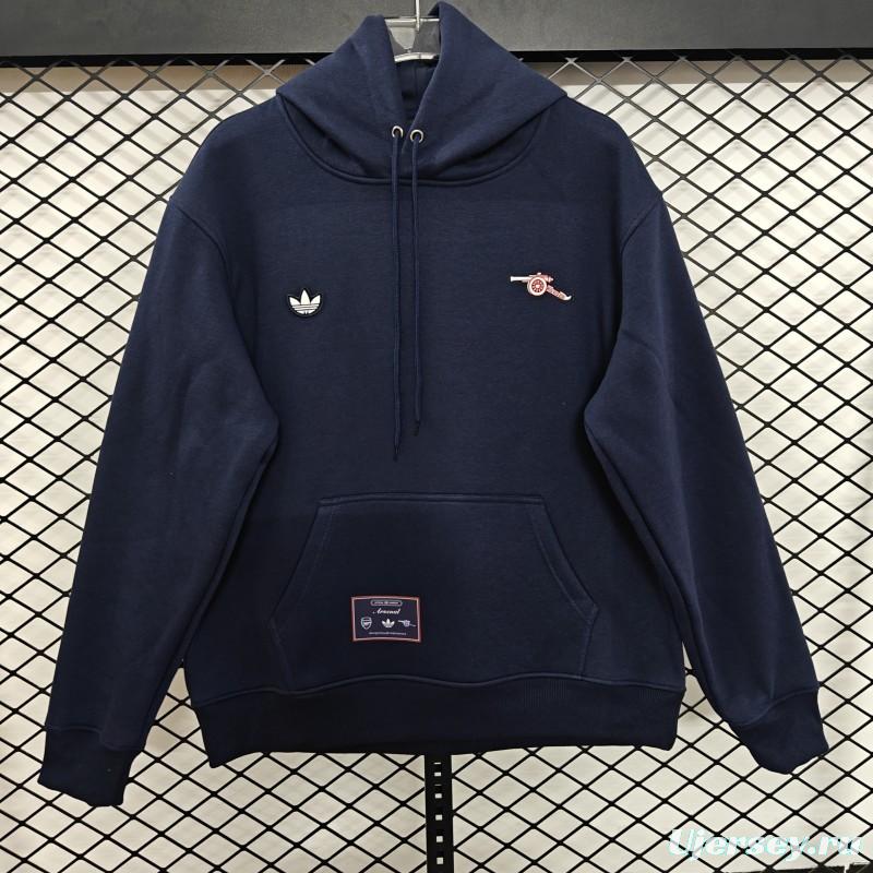 25/26 Arsenal Embroidered Logo Hoodie 7 Colors