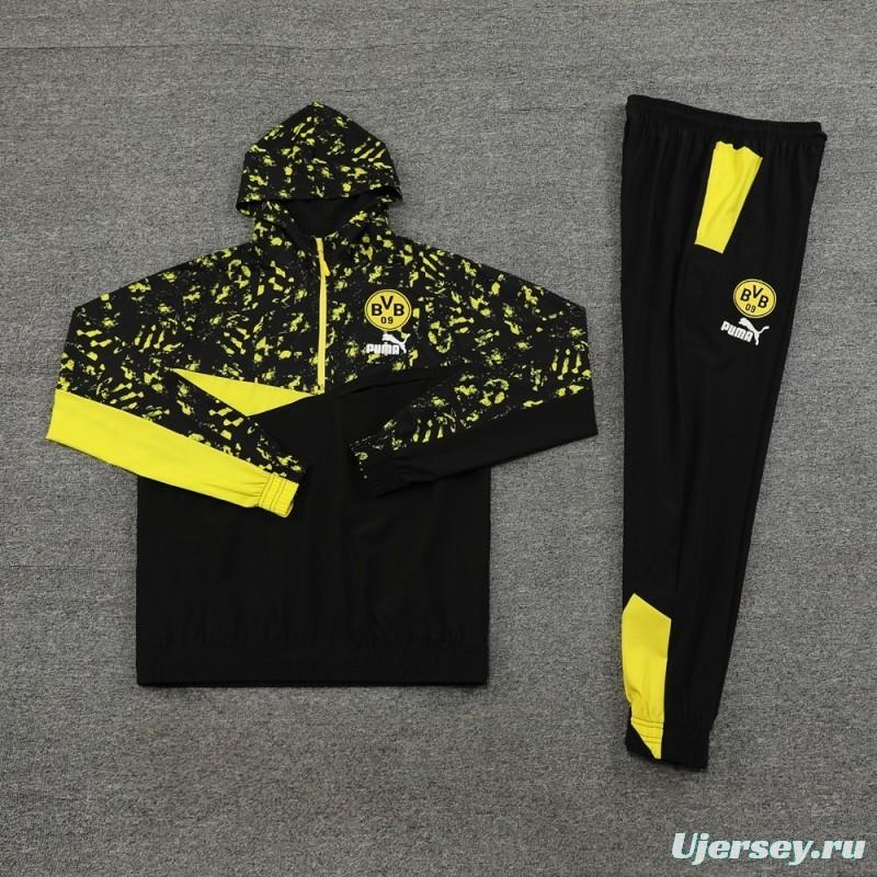 Borussia Dortmund Half Zipper Jacket+Long Pants S-2XL