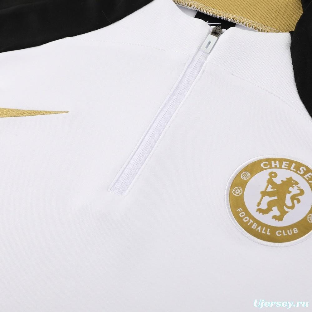 25/26 Chelsea White Half Zipper Jacket+Long Pants