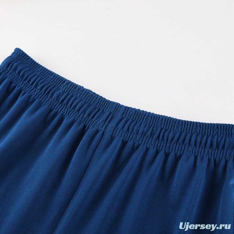 25/26  Manchester City Sky Blue Half Zipper Jacket+Long Pants