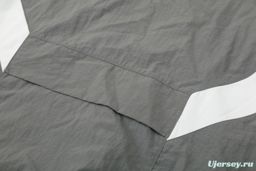 25/26 Real Madrid Grey S-3XL Half Zipper Jacket+Long Pants