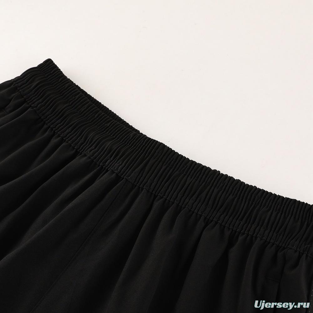 2025 Adidas Black White Half Zipper Jacket+Long Pants S-2XL