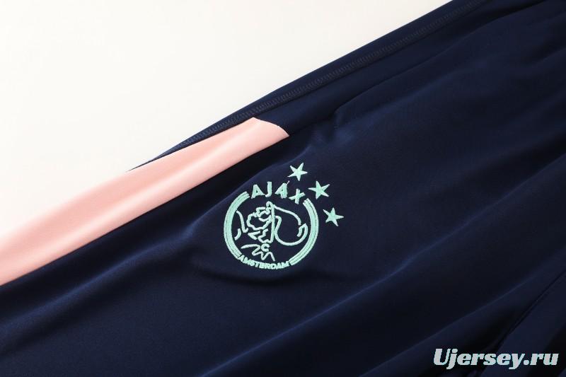 25/26 Ajax Navy Half Zipper Jacket+Long Pants