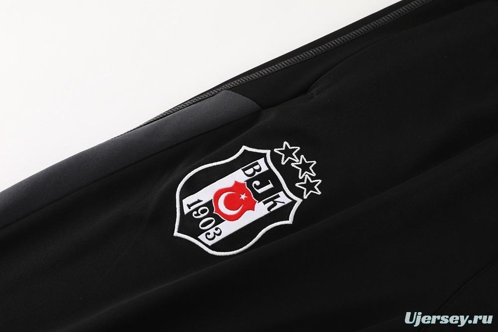 23/24 Turkey Black S-2XL Half Zipper Jacket+Long Pants