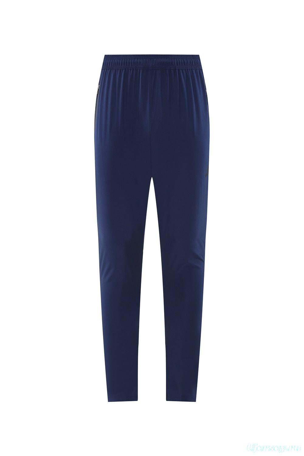 2025 Adidas Royal Blue Half Zipper Jacket+Long Pants S-2XL