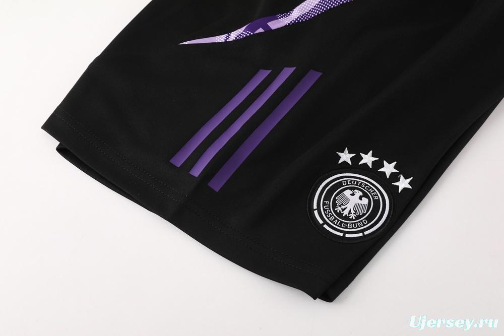 2025 Germany Purple Short Sleeve+Soccer Shorts