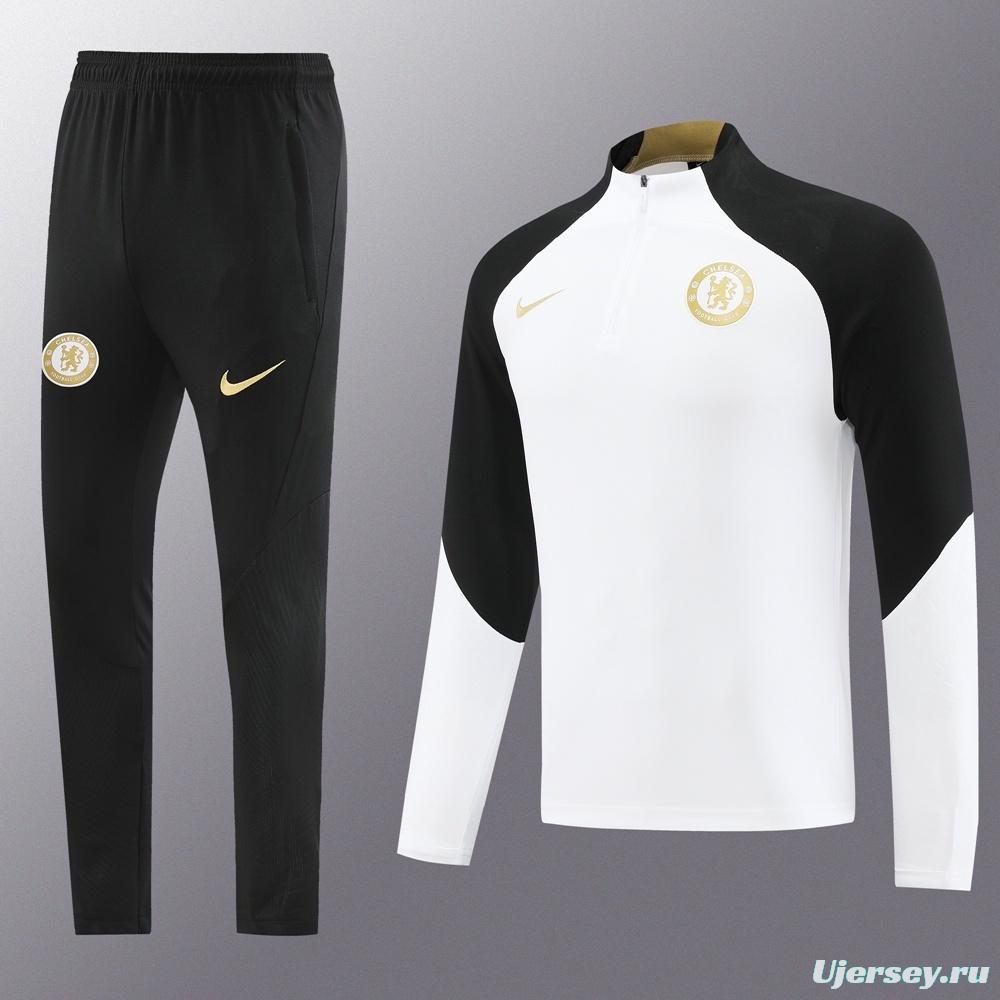 25/26 Chelsea White Half Zipper Jacket+Long Pants