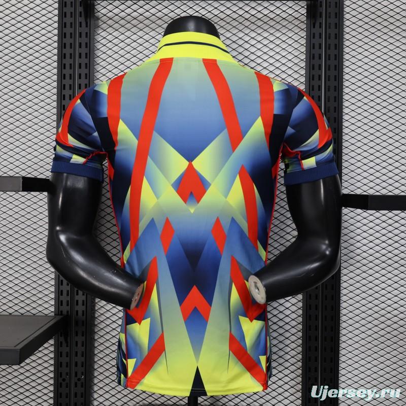 25/26 Player Version  Arsenal Third Multi-Color with Geometric Diamond Pattern Jersey