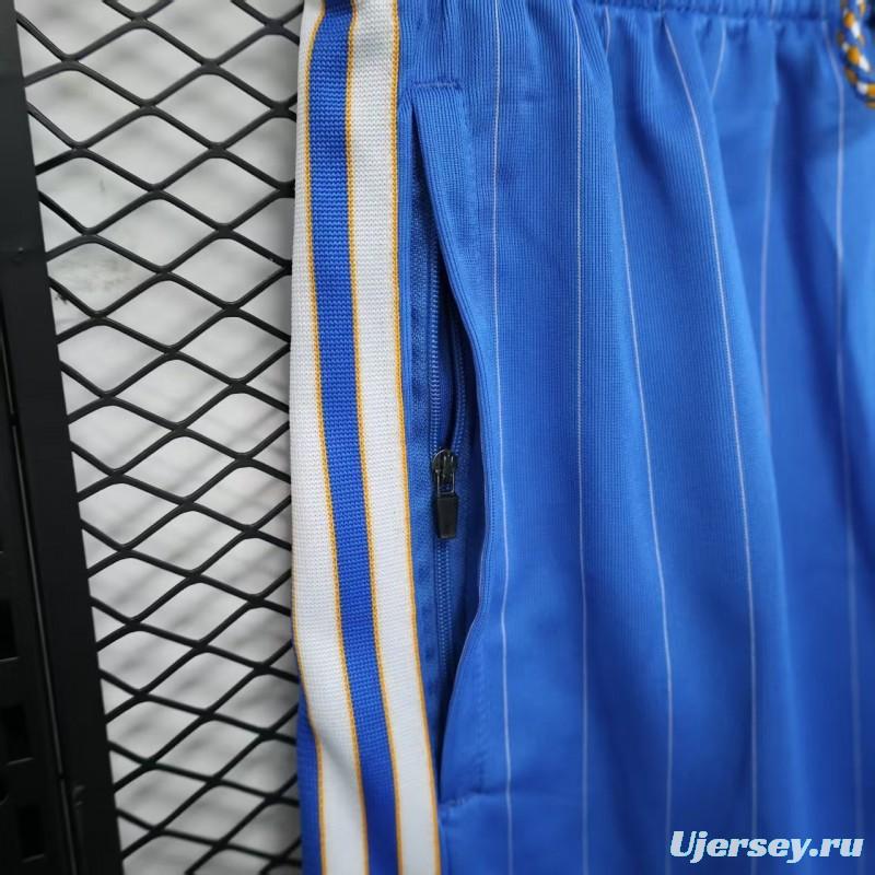 25/26 Real Madrid Blue with White Pinstripes Shorts