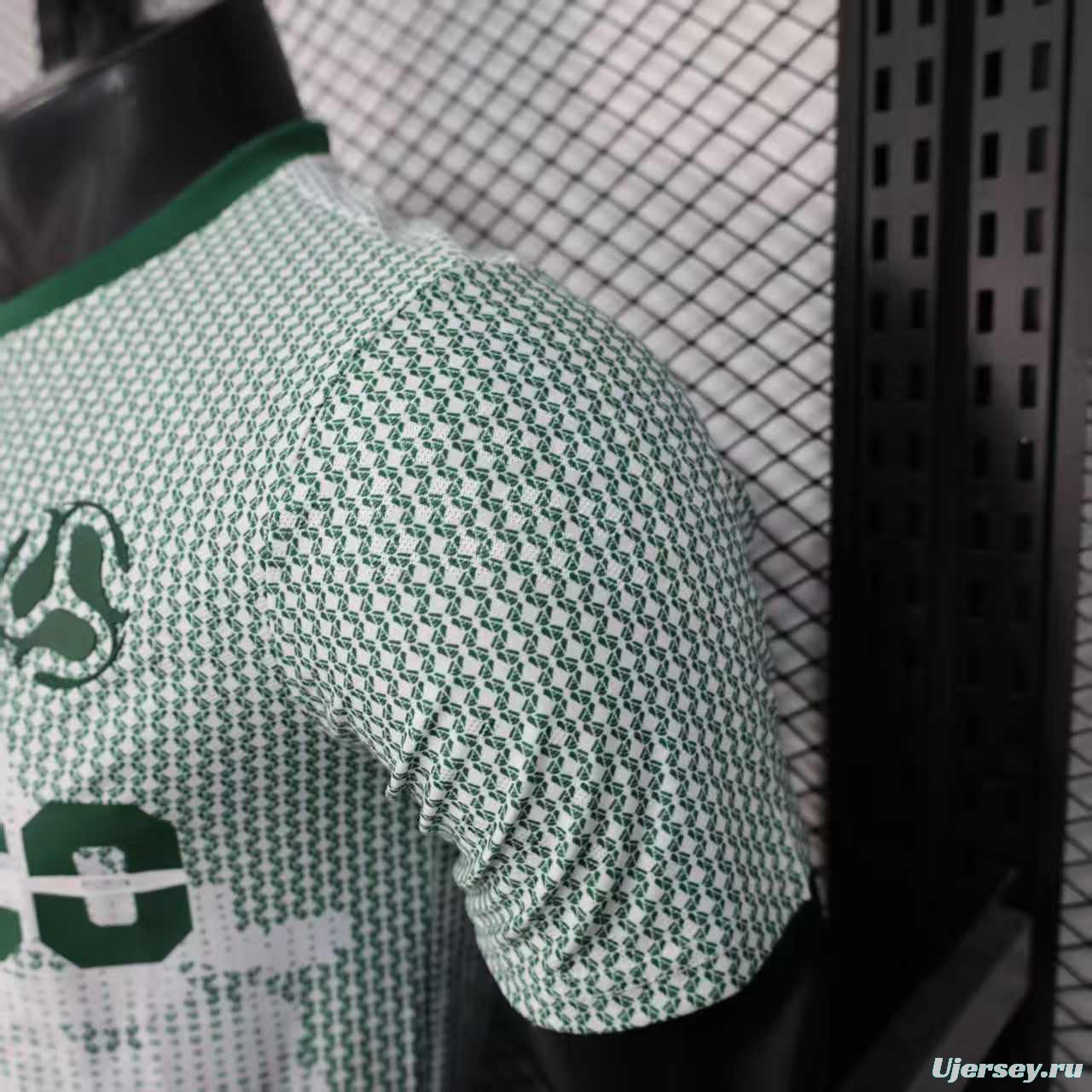 2025 Player Version  Mexico Away White with Halftone Dot Pattern World Cup Commemorative Jersey