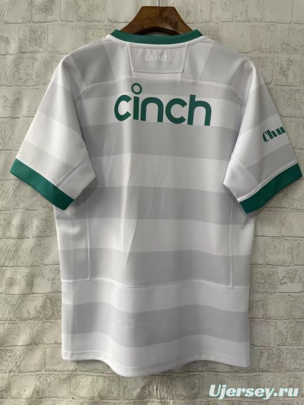 25/26 Northampton Saints White with Green Trim Jersey