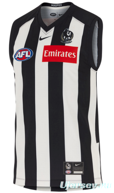 25/26 Collingwood Magpies Black and White Striped Jersey