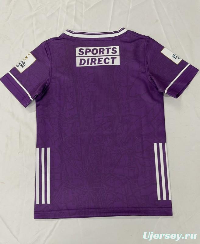 25/26 Kids Kilmacud Crokes Purple with White Trim Home Jersey
