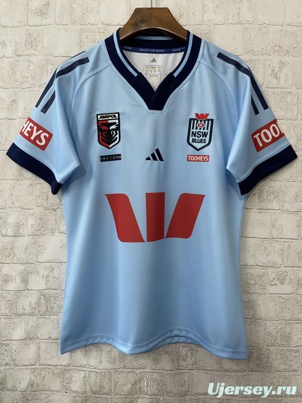 2026 NSW Blues Sky Blue with Navy Trim  Jersey