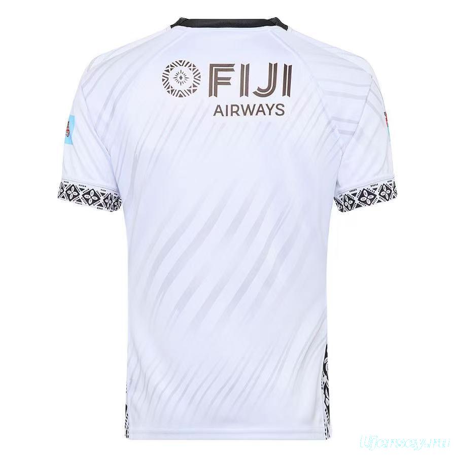 2026 Fiji Flying Fijians White with Indigenous Patterns Jersey