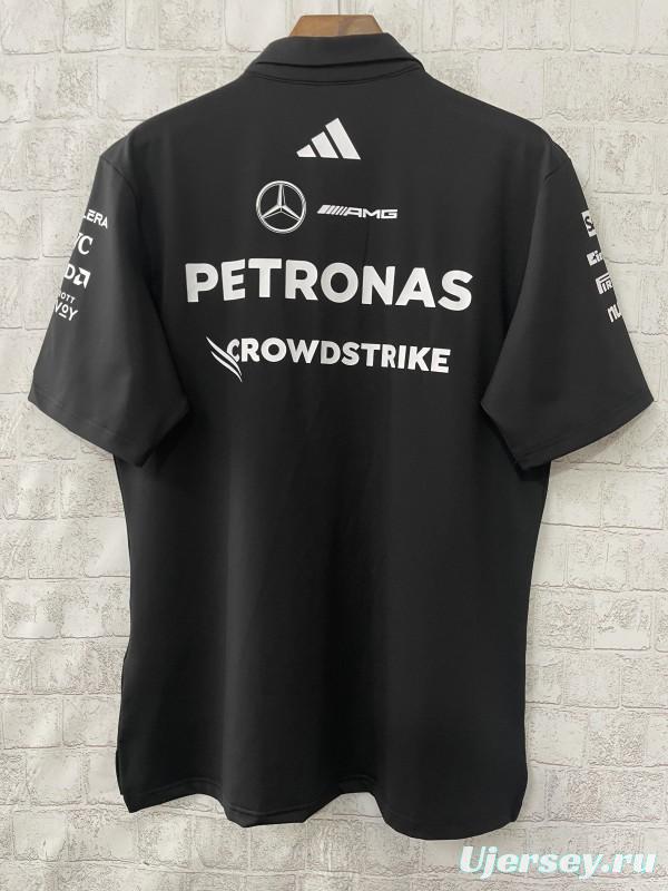 2026 F1 Mercedes-AMG Petronas F1 Team Black Polo Shirt