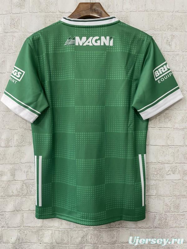 2026 Laois GAA Green with White Horizontal Stripe and Dotted Pattern Jersey