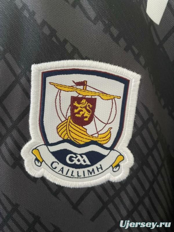 25/26 Galway GAA Black with Diagonal Stripes Jersey