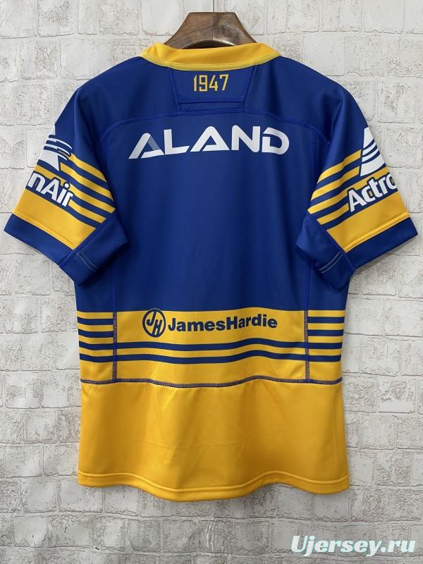 25/26 Parramatta Eels Blue and Gold with Horizontal Stripes Jersey