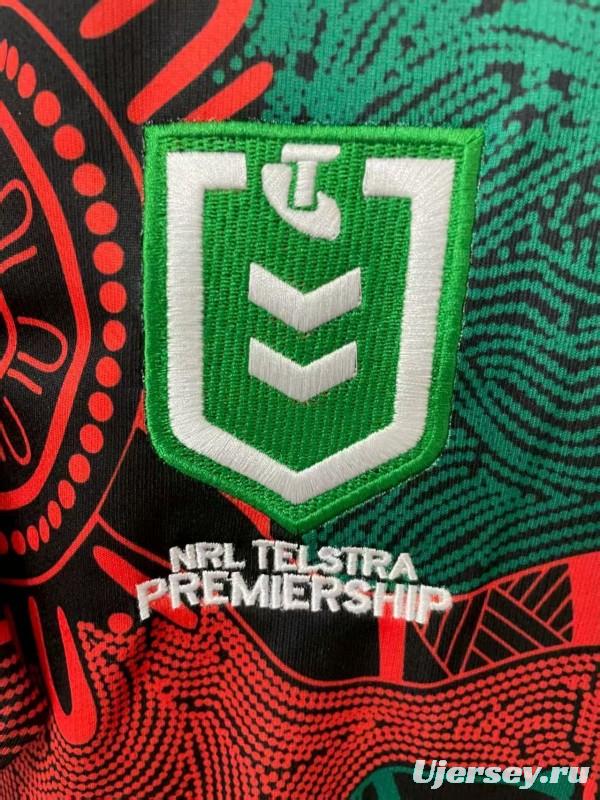 25/26 South Sydney Rabbitohs Green and Red with Indigenous Art Jersey