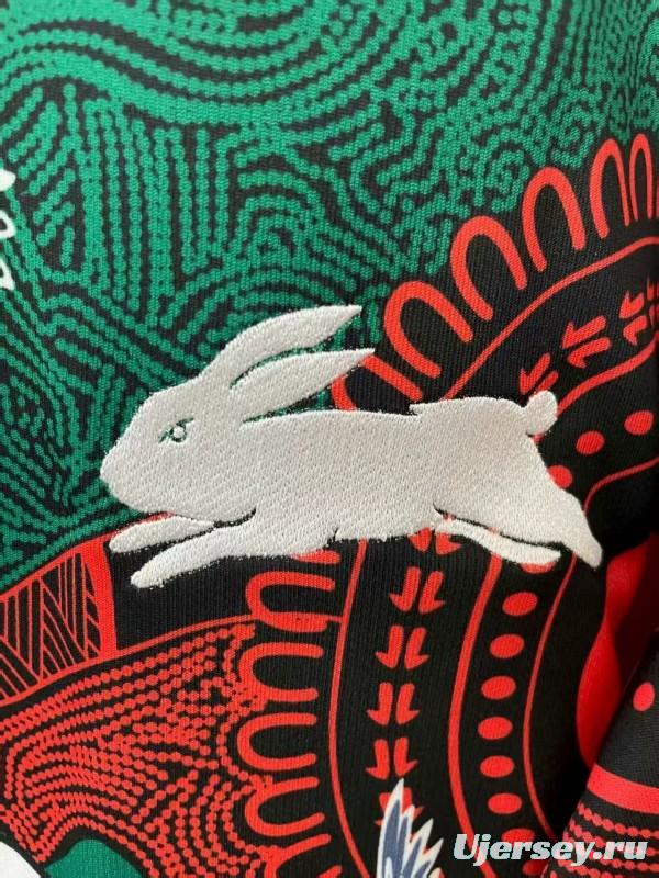 25/26 South Sydney Rabbitohs Green and Red with Indigenous Art Jersey