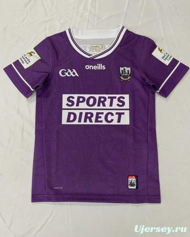 25/26 Kids Kilmacud Crokes Purple with White Trim Home Jersey