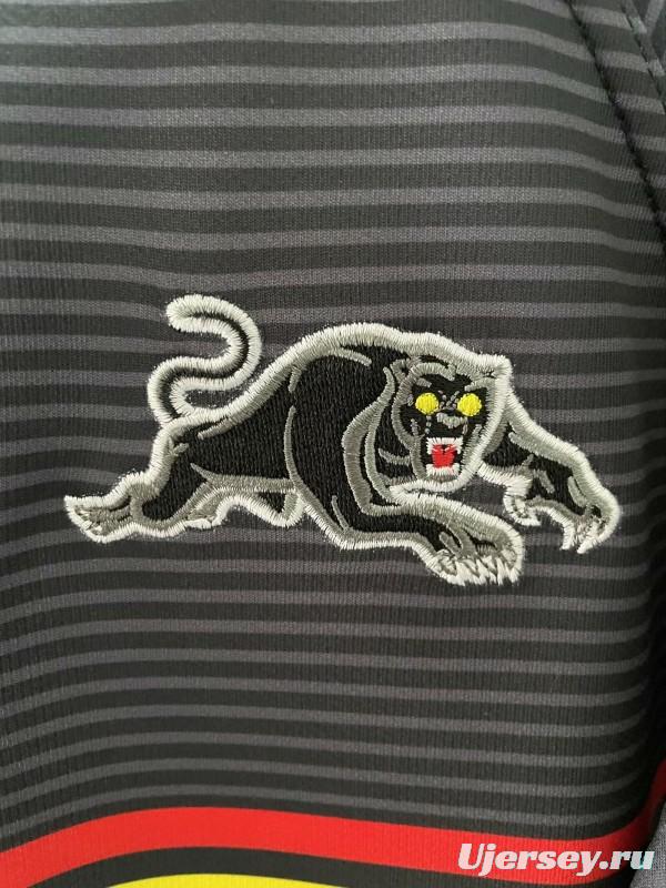 25/26 Penrith Panthers Black with Rainbow Horizontal Stripes Jersey