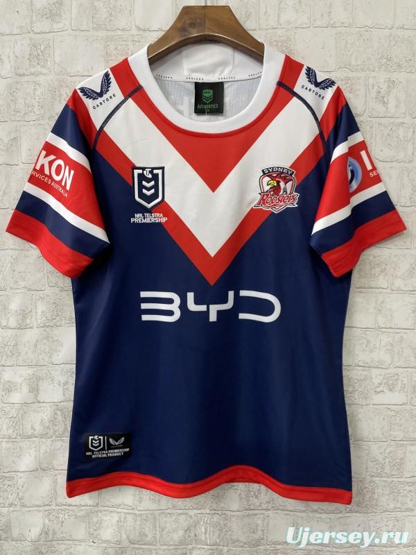 25/26 Sydney Roosters Navy with Red and White Chevron Jersey