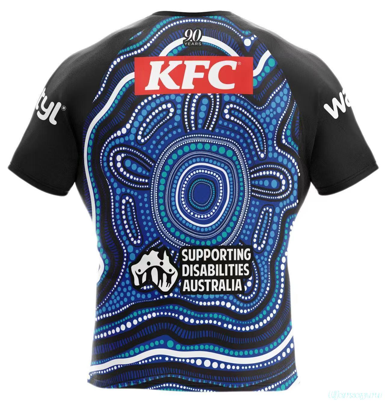 25/26 Canterbury-Bankstown Bulldogs Blue with Indigenous Art Jersey