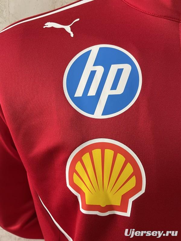 2025 F1 Scuderia Ferrari Red with White Stripe Team Jacket