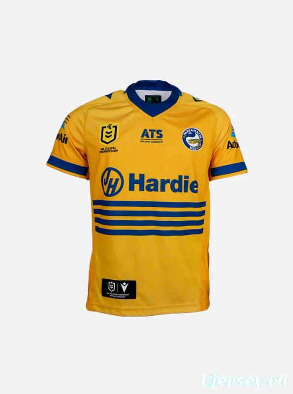 25/26 Parramatta Eels Gold with Navy Stripes Jersey