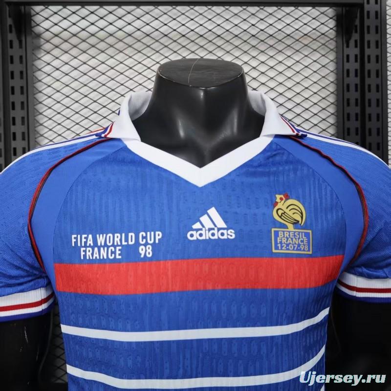 Player Version 1998 France Home Jersey
