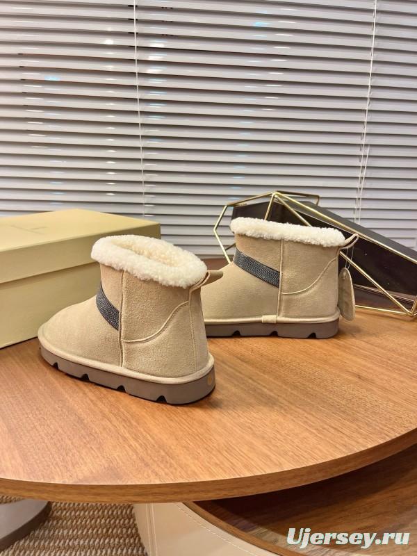 Brunello Cucinelli Winter New Snow Boots Sheepskin Buns Boots - AS00350
