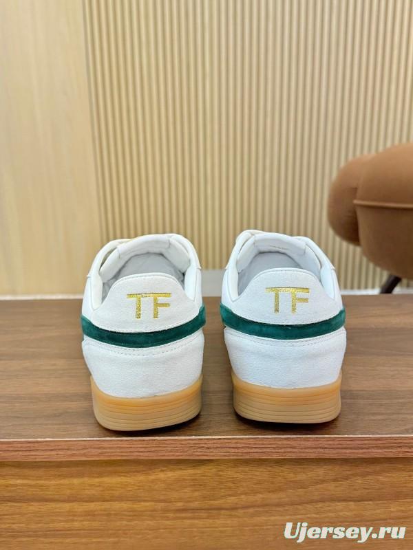 TOM FORD 2025 SS Casual Shoes with Classic Color Blocking and Imported Leather Insole - AS00350