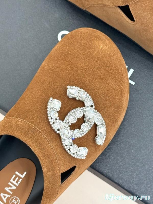Chanel Classic CC Crystal Birkenstock Sandals - KFY00280