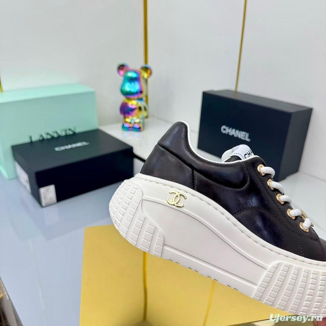 Chanel 2025 SS Panda Loafers Bread Shoes Original Calfskin - LY00330