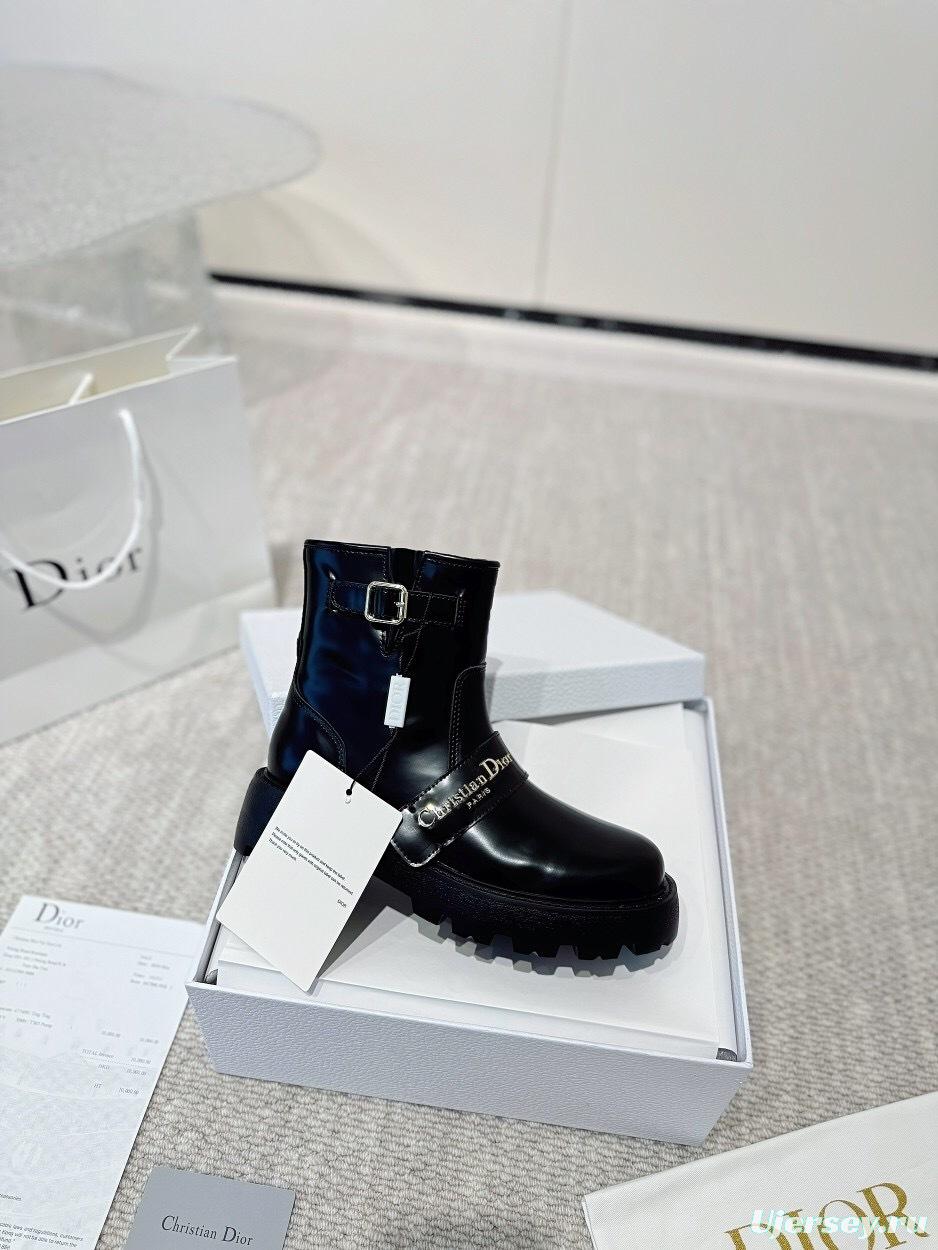 DIOR CHRONO Ankle Boots with CD Logo and Exclusive Zipper - LY00340