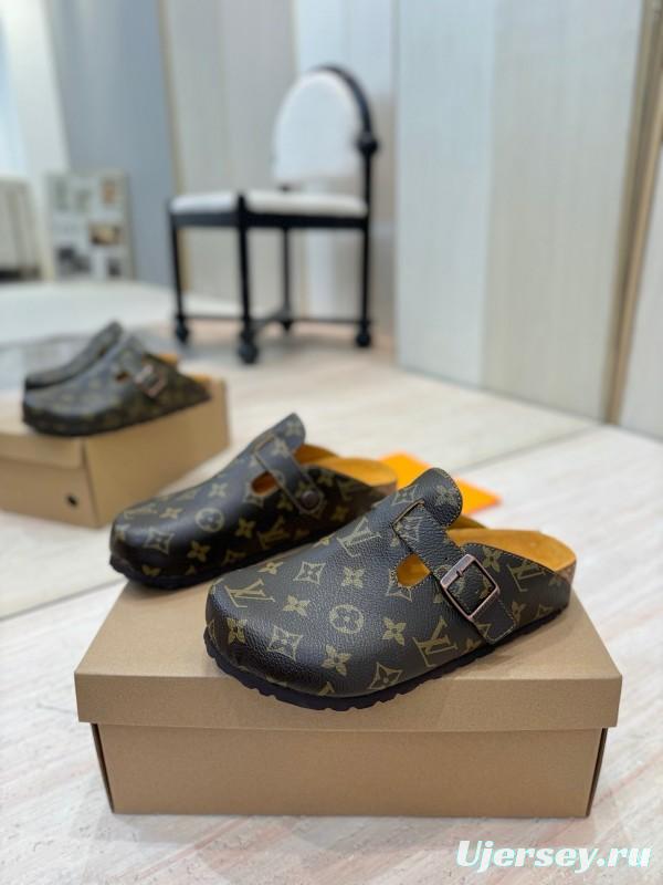 Louis Vuitton Boston Closed-Toe Soft Sole Mule Slippers - KFY00300