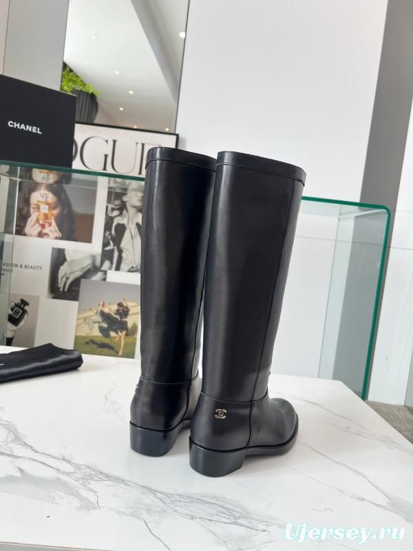 Adidas 2025 SS Western Suede Patchwork Slip-On Riding Boots - LY00400