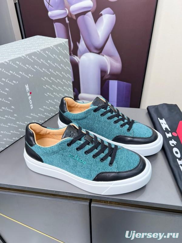 Kiton 2025/SS Tie-Detail Old Money Style Casual Men's Shoes - KFY00320