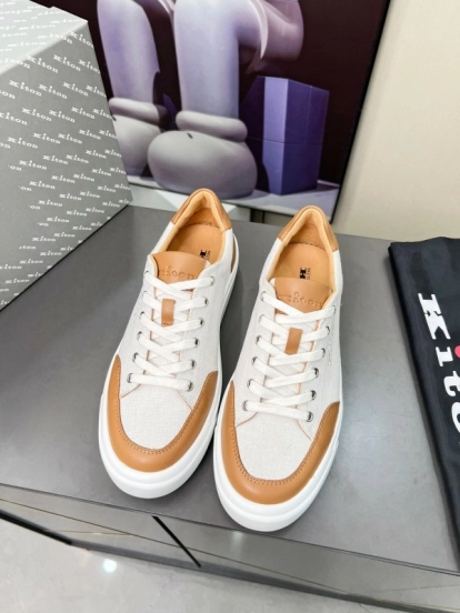 Kiton 2025 SS Tie-Detail Old Money Style Casual Men's Shoes - KFY00320