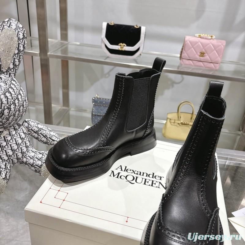 Alexander McQUEEN 2025 SS Retro Chelsea Ankle Boots - KFY00340/KFY00350