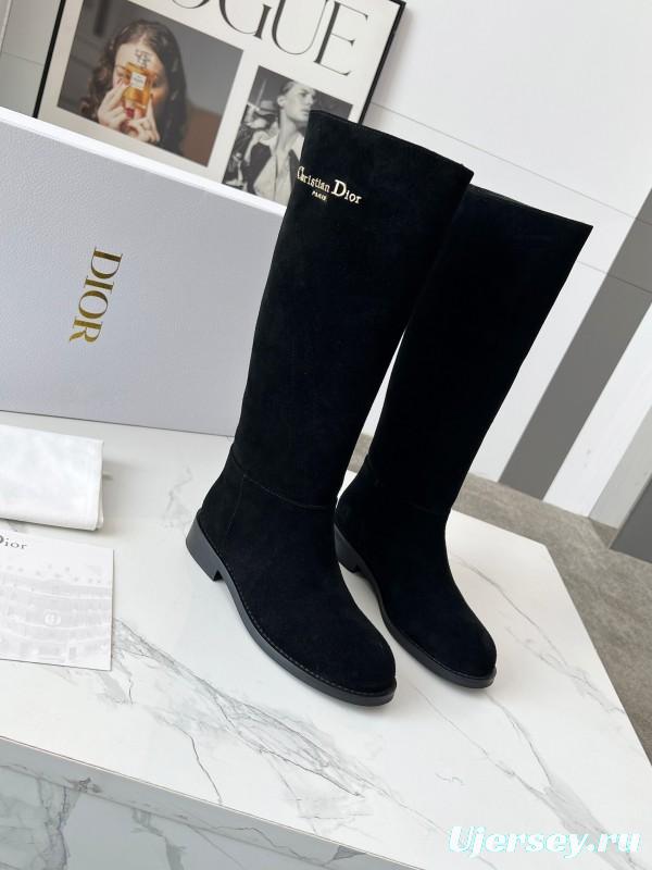 Dior 2025/SS Retro British Style Brogue New Knight Boots - LY00440